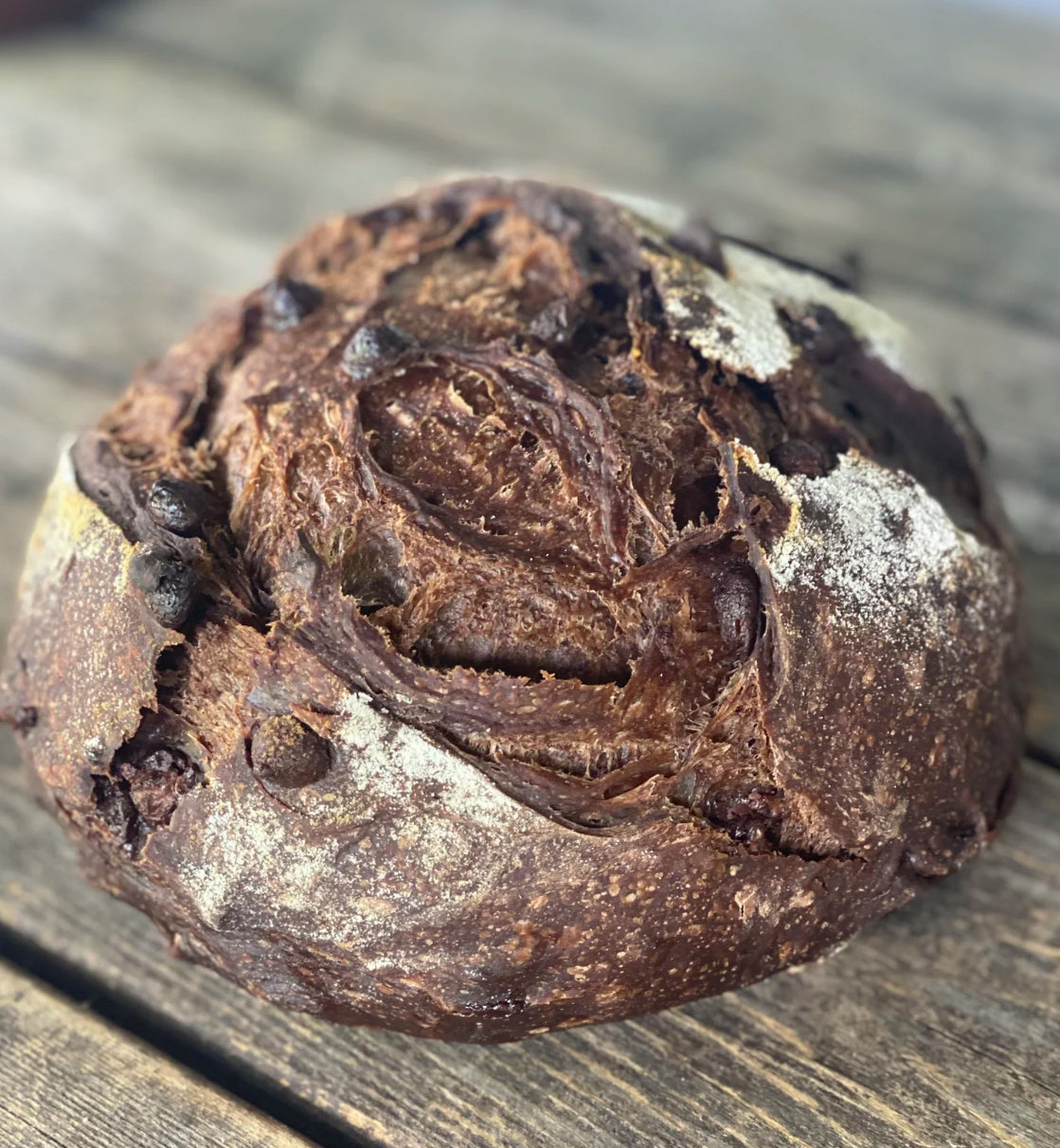 Chocolate Espresso Sourdough Loaf