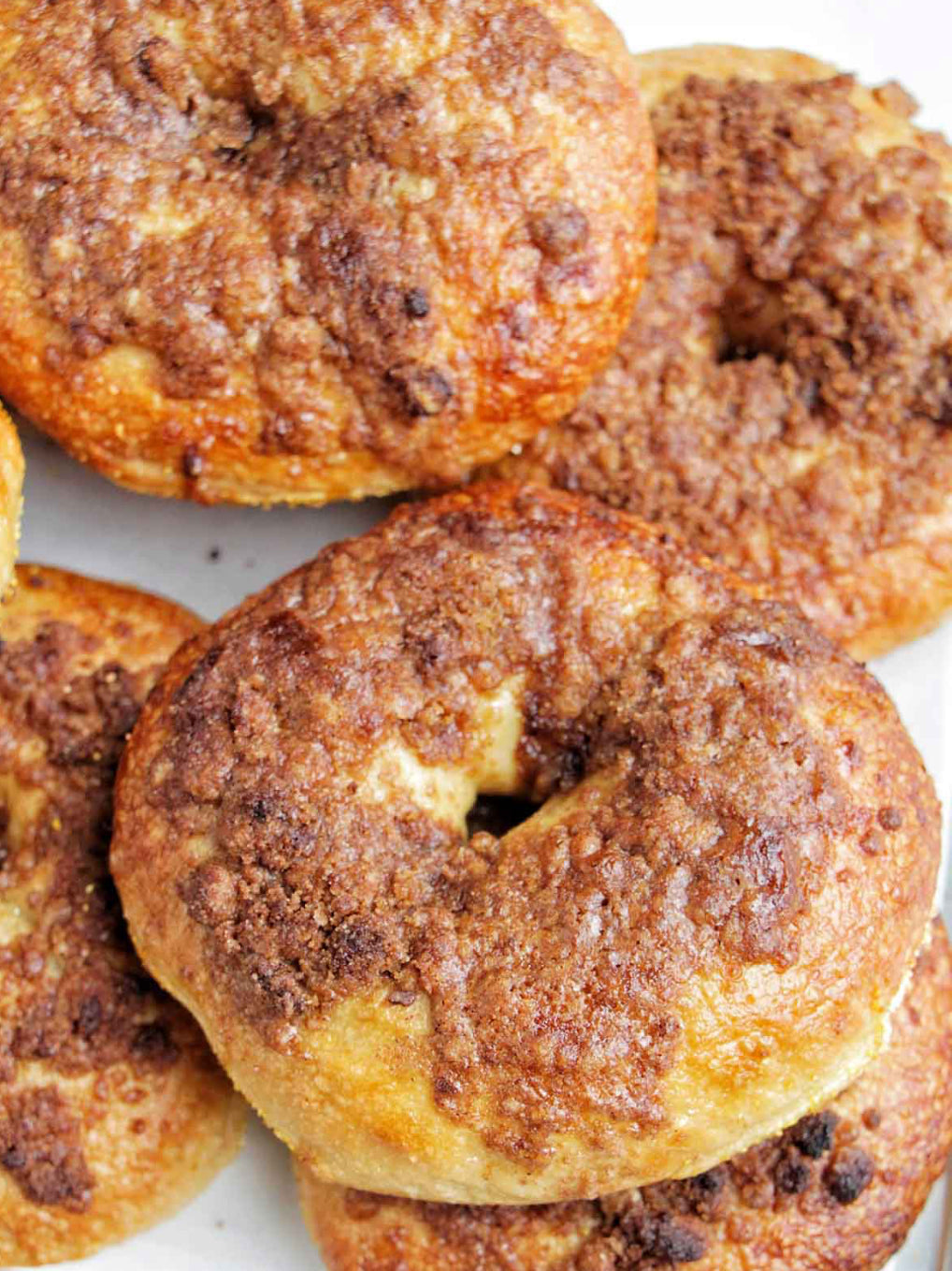 Cinnamon Sugar Sourdough Bagels