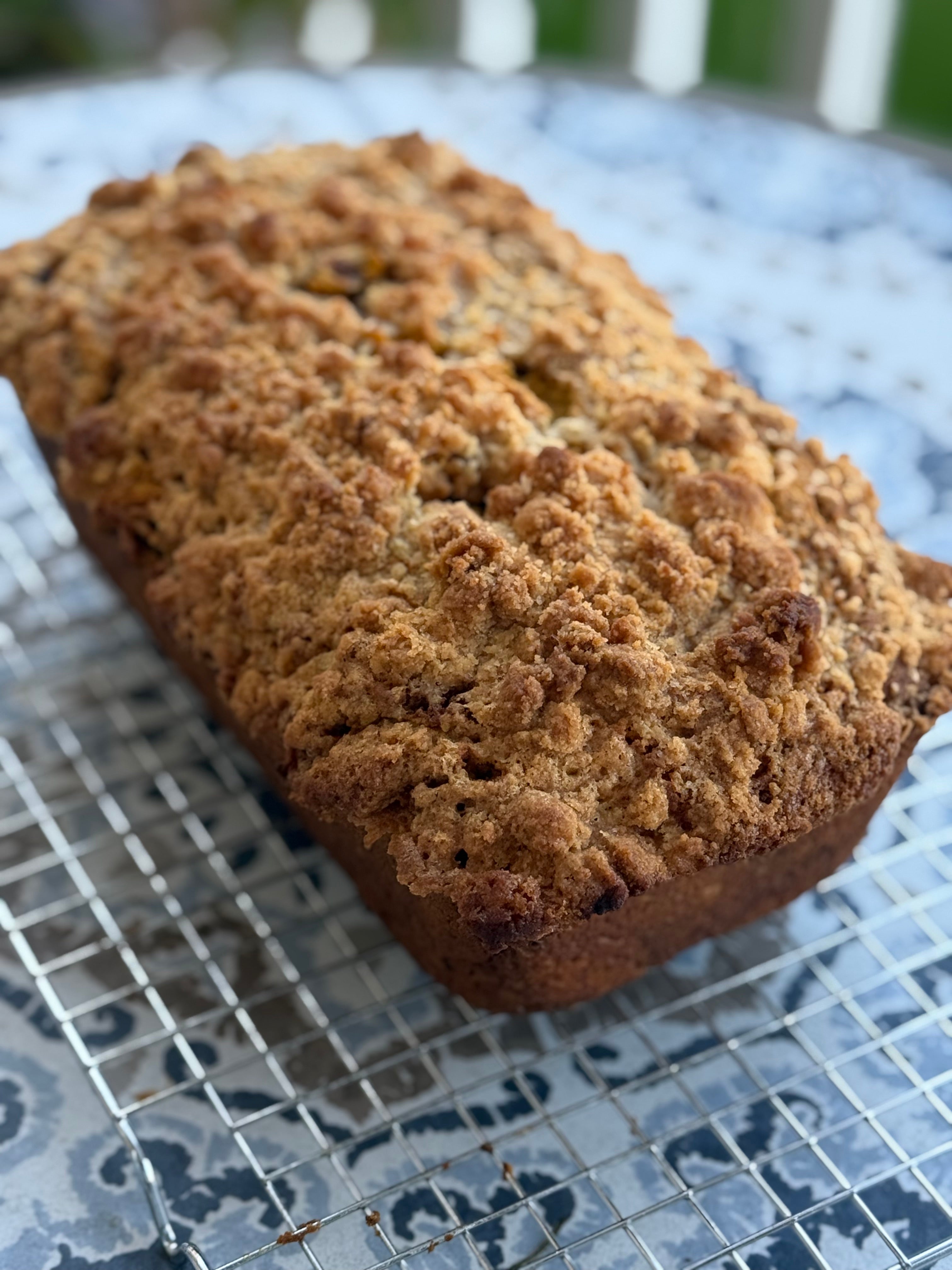 Pumpkin Chocolate Loaf with Crumble