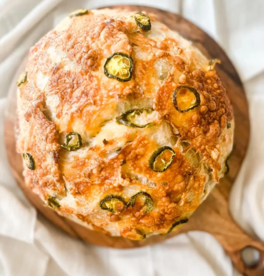 Cheddar Jalapeno Sourdough Bread