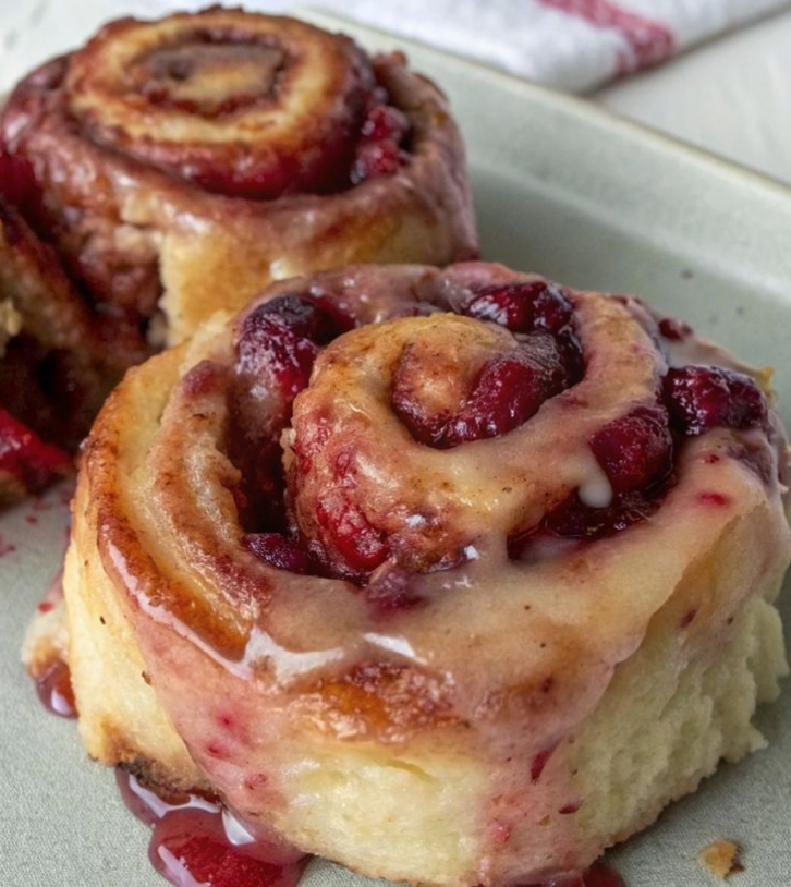 Raspberry Cinnamon Rolls